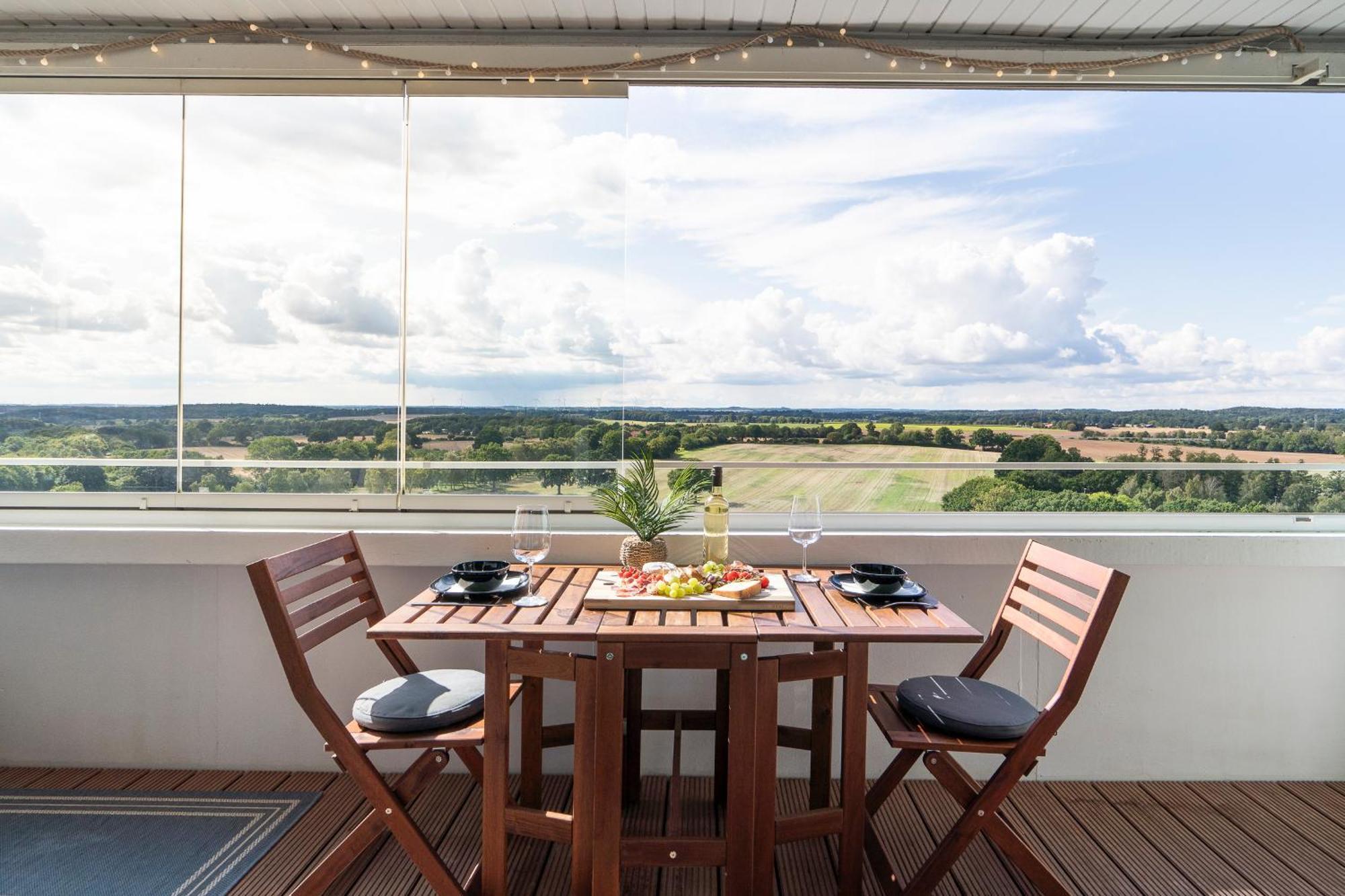 "Penthouse Wolke 12" Mit Unglaublichem Ausblick - Meerblick Sierksdorf Bagian luar foto